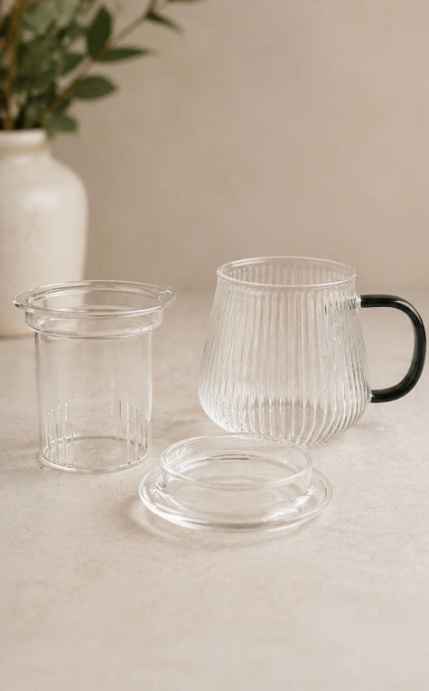 Glass Tea Cup Loose Tea Infuser