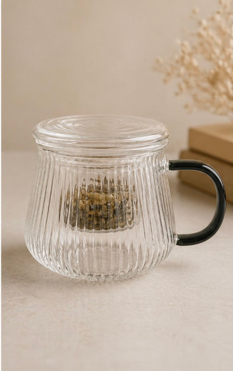 Glass Tea Cup Loose Tea Infuser