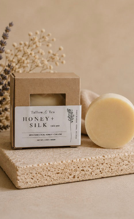 Honey Silk Tallow Face Bar