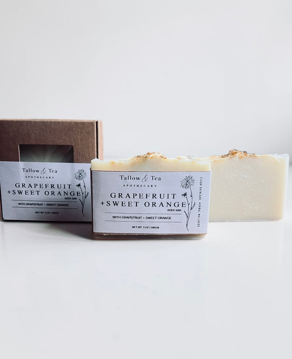 Grapefruit + Sweet Orange Tallow Soap Bar
