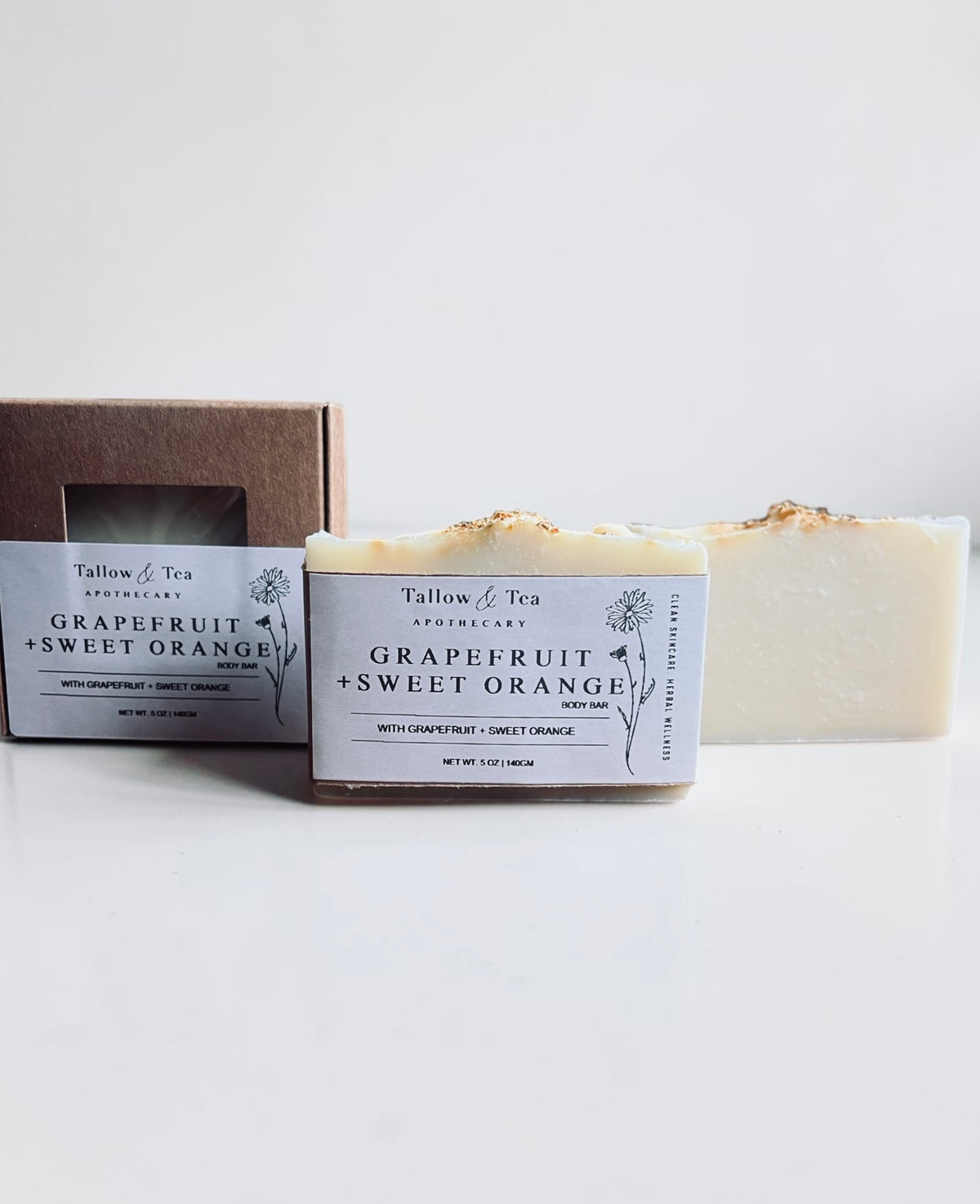 Grapefruit + Sweet Orange Tallow Soap Bar